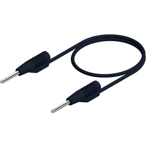CORDON DE MESURE SKS HIRSCHMANN MVL 2/100 SW [MÂLE 2 MM - MÂLE 2 MM] 1.00 M NOIR 1 PC(S) 973596100 (1/2)