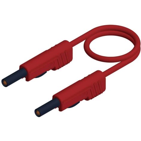 Hirschmann Test & Measurement MLB 25/1 V rt Cordon de mesure Banane mâle 4 mm Banane mâle 4 mm 25.00 cm rouge 1 pc(s) (1/2)
