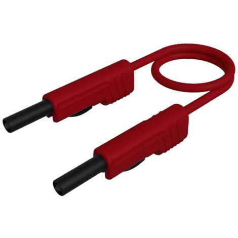 Hirschmann Test & Measurement MLB 100/1 V rt Cordon de mesure Banane mâle 4 mm Banane mâle 4 mm 1.00 m rouge 1 pc(s) (1/2)