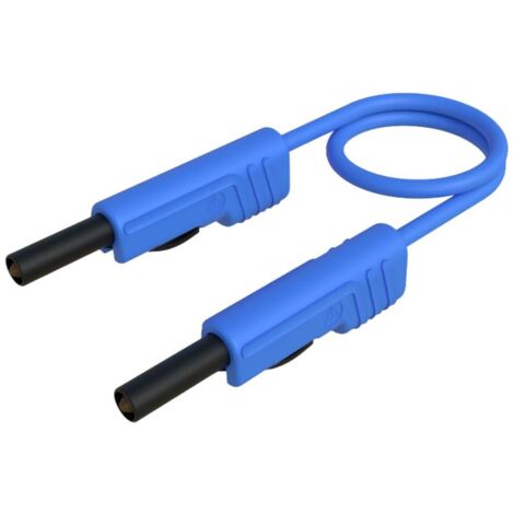 Hirschmann Test & Measurement MLB 100/1 V bl Cordon de mesure Banane mâle 4 mm Banane mâle 4 mm 1.00 m bleu 1 pc(s) (1/2)