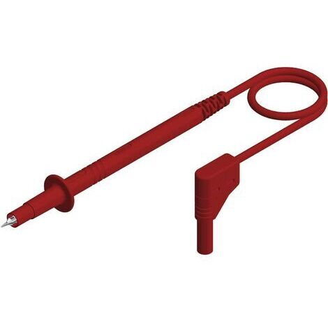 SKS Hirschmann PL 2600 SIL S WS Cordon de mesure de sécurité Banane mâle 4 mm pointe de test 1.00 m rouge 1 pc(s) X40511 (1/4)