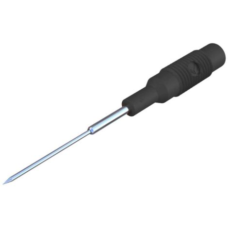 Pointe de touche Hirschmann Test & Measurement MZS 1 - PRUEF sw 973601100 enfichable 4 mm Ohne Messkategorie noir 1 pc( (1/2)