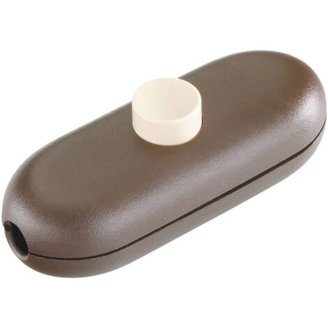 Interrupteur pour câble souple interBär 5044-009.01 marron, beige 1 x Off/On 2 A 1 pc(s) D75226 (1/2)