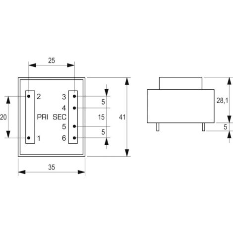 Transformateur 230 Vca à 24 Vca M 230