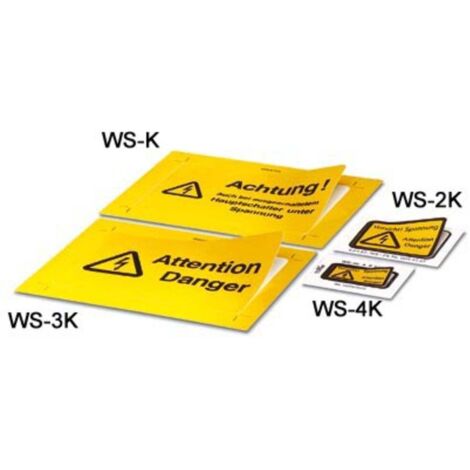 Etiquette d'avertissement Contenu: 10 pc(s) Phoenix Contact WS-4K 1004584 (1/2)