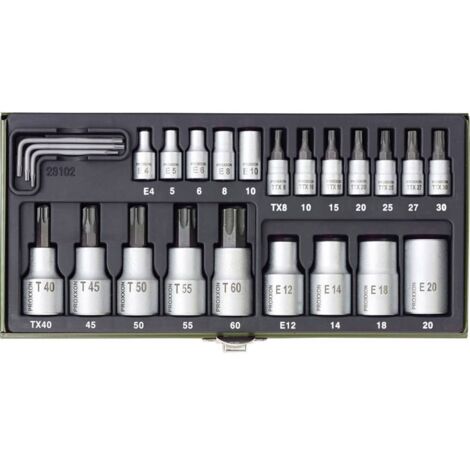 Jeu de douilles-embouts 24 pièces Proxxon Industrial 23 102 1 set (1/3)