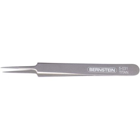 BERNSTEIN Tools for Electronics 5-031 Pince brucelle de précision Super-pointue 110 mm (1/2)