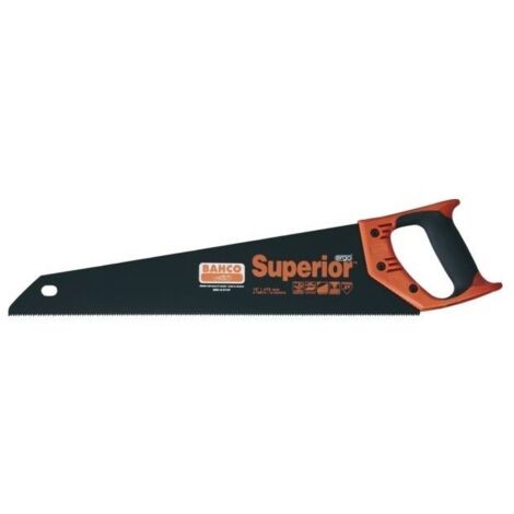 Bahco – Scie égoïne 475mm pour bois dur – Denture XT pour coupe nette – Poignée ergonomique – Lame épaisse pour scie sans vibrations (1/6)