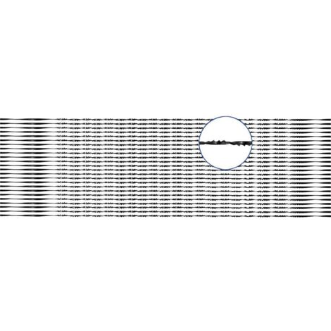 Lame de scie à découper pour bois tendre et dur, matière plastique, plexiglas pack de 24 Longueur lame de scie 130 mm