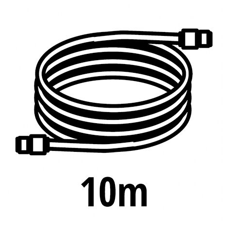 Einhell Tuyau haute pression pour Compresseur (10 mètres - Pression de fonctionnement 15 bar - Ligne diamétrale 1/4 ") Livré avec raccord)