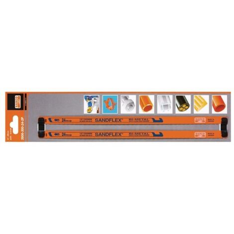 Lame de scie à métaux manuelle 2 pièces Bahco SANDFLEX C99595