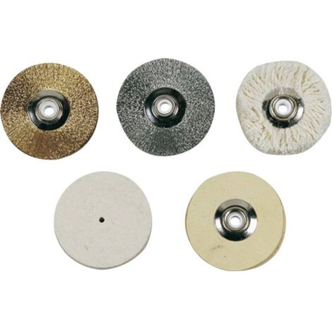 Proxxon – Disques à polir assortiment complet Ø 50 mm – Pour métaux non ferreux et nobles – Fini brillant – Accessoire pour graveur et outil de précision