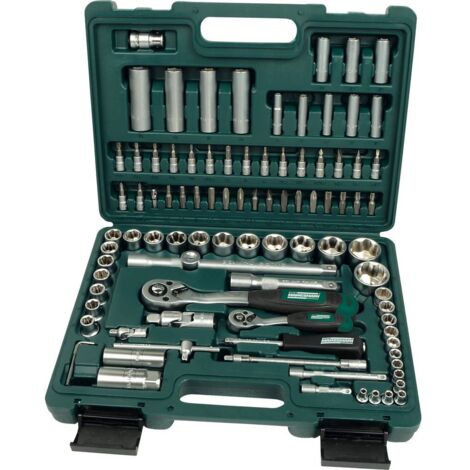 Brüder Mannesmann Jeu de clés à douille métrique 1/4 (6.3 mm), 1/2 (12.5 mm) 94 pièces M 2055-SL (1/2)