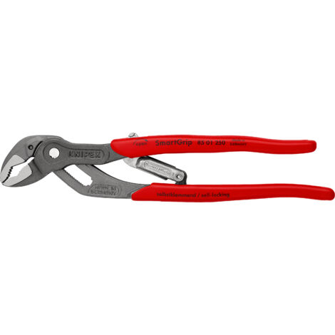 KNIPEX 85 01 250 SmartGrip® Pince multiprise à réglage automatique avec gaines en plastique grise atramentisée 250 mm