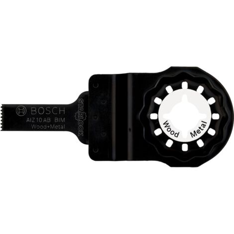 Bosch – Lame d'outil multifonction pour bois et métal – Longueur 20mm, largeur 10mm – Système Starlock – 2608661641 - AIZ 10 AB