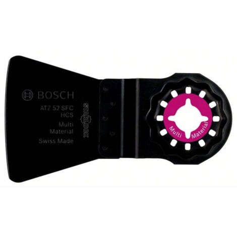 Bosch – Spatule HCS flexible pour résidus mous – Acier HCS – Largeur 52mm – Longueur 38mm – Système Starlock – 2608661647
