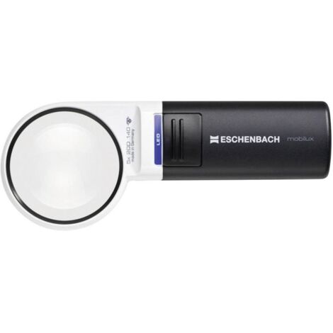 Eschenbach 15115 Loupe à main avec éclairage LED Grossissement: 5 x Lentille: (Ø) 58 mm (1/5)