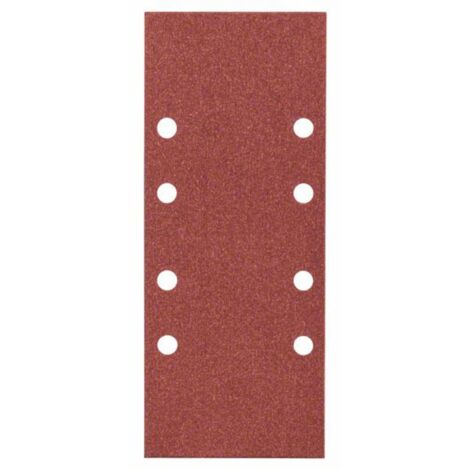 Bosch – Lot de 25 feuilles abrasives perforées 93 x 230 mm – Grain 120 pour ponceuses vibrantes – Aspiration efficace de la poussière - 2607017100