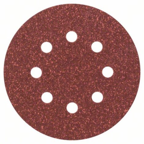 Bosch – Feuille abrasive perforée pour ponceuse excentrique 2607019492 – Grain 60 – Pack de 25 – Fixation auto-agrippante pour ponçage fin