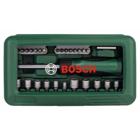 Jeu d'embouts Bosch Accessories Promoline 2607019504 46 pièces vis à fente, cruciforme Phillips, vis Pozidriv, 6 pans i