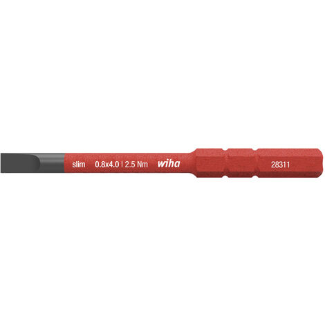 Wiha Embout slim electric Fente 4.0 mm x 75 mm (34580)