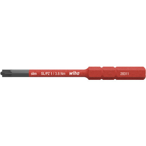 Wiha Embout slim electric PlusMinus/Pozidriv SL/PZ1 x 75 mm (34589)
