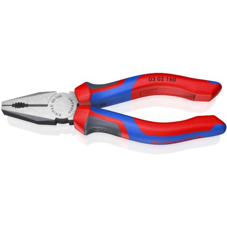 KNIPEX 03 02 160 Pince universelle avec poignées comfortables atramentisée noire 160 mm
