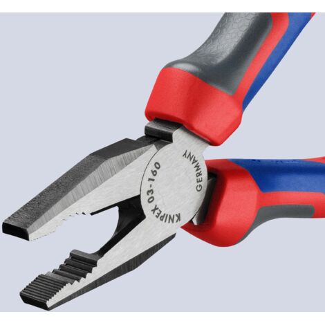 Pince Multifonctions Knipex 08 22 145 – 145 Mm – Noire, Bi-matière – Coupe Jusqu'à 16mm² – Pour électricien Et Bricoleur
