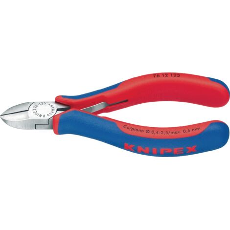 Seitenschneider Elektronik Spitzkopf 125mm poliert KNIPEX