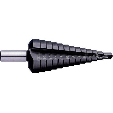 Exact 50061 foret étagé HSS finition argentée 4-12 mm (1/2)