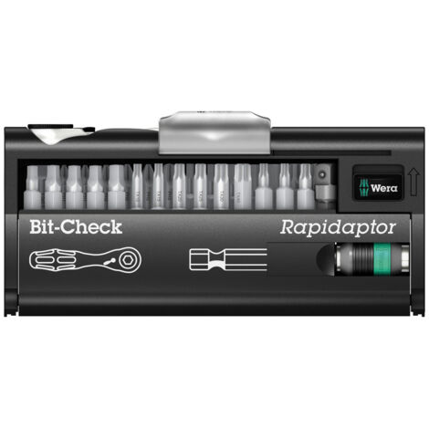Wera BC BR 30 8001 A SB 05073640001 Jeu d'embouts 31 pièces vis à fente, cruciforme Phillips, vis Pozidriv, 6 pans inté