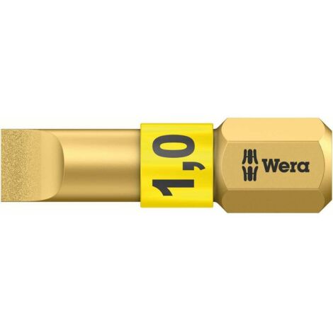 Embout pour vis à tête fendue 5.5 mm Wera 05 056172 001 Acier à outils allié, revêtement diamanté Forme (embouts): D 6. (1/2)