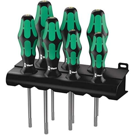 kit de tournevis WERA 7 pieces Kraftform Plus série 300 avec fonction de support, Torx