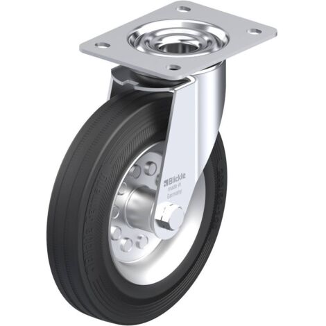 Roulette caoutchouc diamètre 200mm Blickle LE-VE 200R C58094 (1/3)
