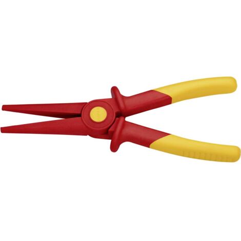 Pince à bec VDE en plastique renforcé de fibres de verre 220 mm – Isolation complète jusqu'à -40°C – Prise en main sûre – Hoffmann (1/7)