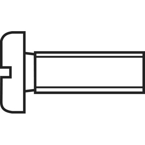 Vis cylindrique TOOLCRAFT 827117 100 pc(s) M5 16 mm tête cylindrique plat acier N/A (1/2)