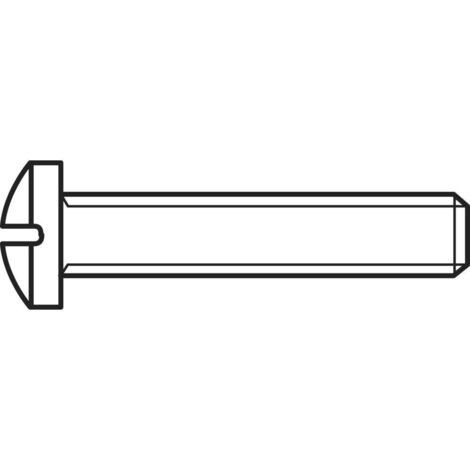 Vis à tête bombée TOOLCRAFT 827149 50 pc(s) M6 10 mm tête bombée cruciforme acier N/A (1/2)