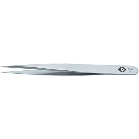 C.K T2343 Pince brucelle de précision MM SA pointue, fine 130 mm C50100 (1/2)