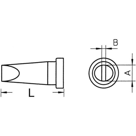 Weller LT-A Panne de fer à souder forme de burin, droite Taille de la panne 1.6 mm Contenu 1 pc(s) (1/2)