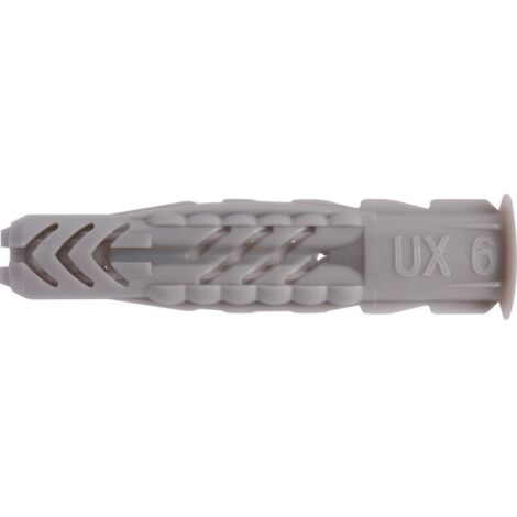 Fischer – Cheville à expansion 6x35 mm – Nylon pour béton et briques – Boîte de 100 pièces – Installation sécurisée anti-torsion (1/10)