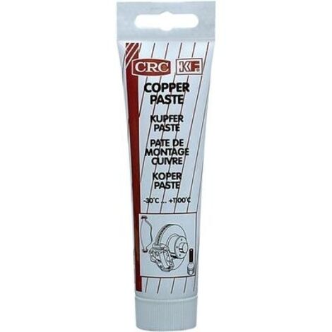 Pâte de cuivre lubrifiant 100 ml – Anti-grippage et anti-blocage – Résistance jusqu'à 1100 °C – Application sur surfaces verticales – CRC - C68200