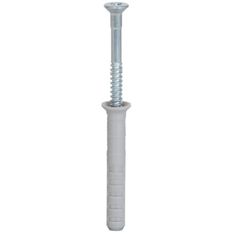 Fischer 100x Cheville à clou N 8 x 100/60 S avec vis à clou - 048793