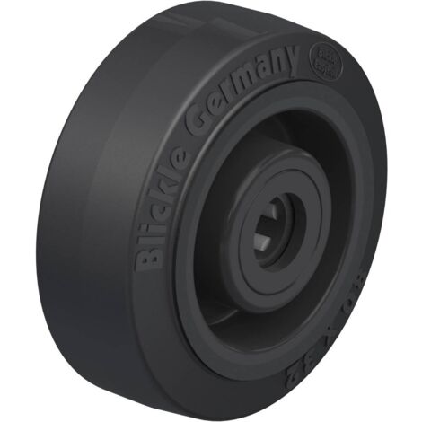 Roulette 80 mm pour charges lourdes – Caoutchouc élastique Blickle EasyRoll – Capacité 140 kg – Polyamide résistant à la corrosion - C09177