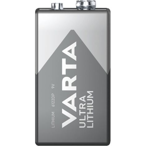Varta – Pile lithium 9V 1200 mAh – Longue durée de stockage – Idéale pour détecteurs de fumée – 1 pc