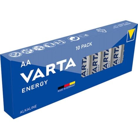 Blister de 6 piles + 2 gratuites VARTA LR03 - AA - Longlife - Alcaline -  1.5V