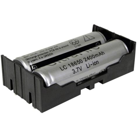 Support de pile 2x 18650 MPD BK-18650-PC4 montage THT (L x l x H) 77.7 x 40.21 x 21.54 mm 1 pc(s)