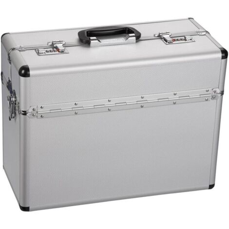 Alutec – Valise à outils 61800 – Aluminium robuste – Dimensions 460 x 360 x 220 mm – Compartiment intérieur pour outils (1/5)