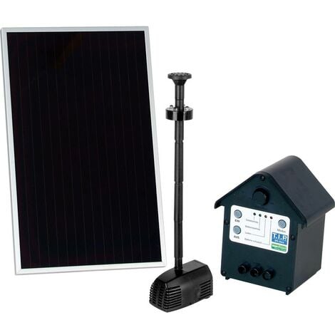 Pompe solaire pour bassin - 250 l/h - LED - Télécommande
