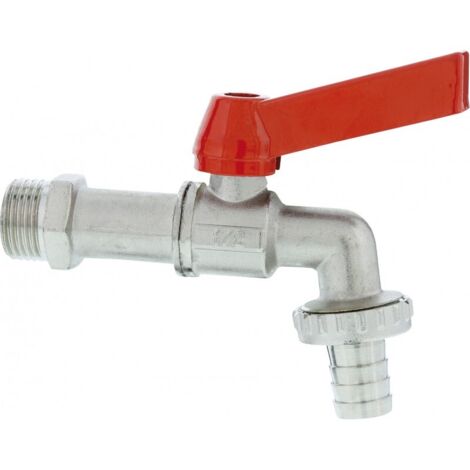 Robinet de vidange à boisseau sphérique 1/2 (12.5 mm) GARDENA 07332-20 argent, rouge (1/3)