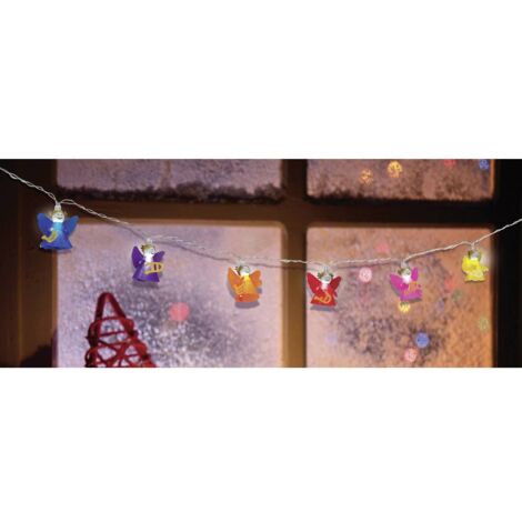 Polarlite LBA-03-004 Guirlande lumineuse à motifs anges pour l'intérieur à pile(s) Nombre de lumière 10 LED blanc froid